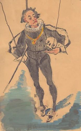 Hamlet, návrh na loutku