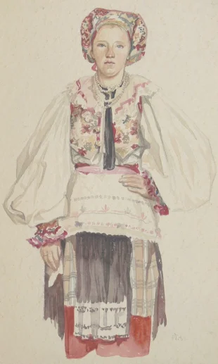 Nevesta (mladá žena v kápke)