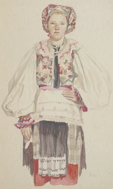 Nevesta (mladá žena v kápke)