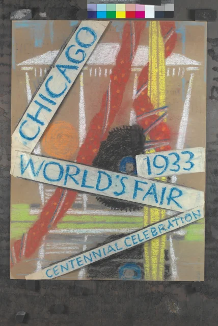Návrh; Návrh na plakát výstavy Chicago World´s Fair 1933
