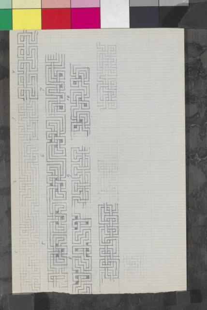 Studie; Studie geometrického ornamentu