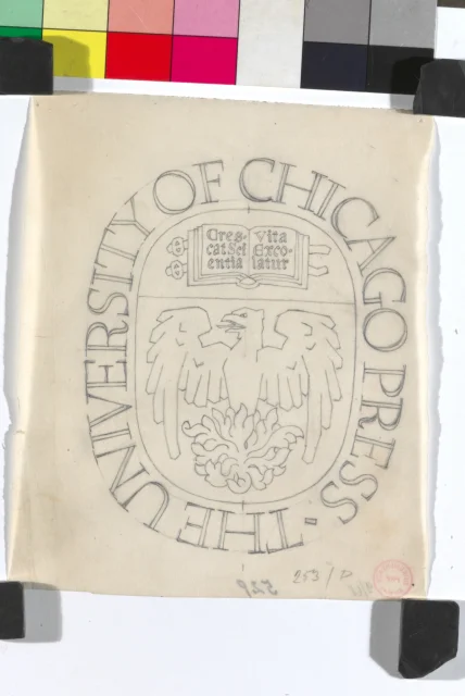 Studie; Návrh na znak Chicagské univerzity The University of Chicago Press
