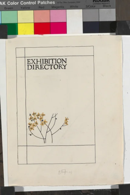 Studie; Návrh na obálku katalogu výstavy  - Exhibition Directory