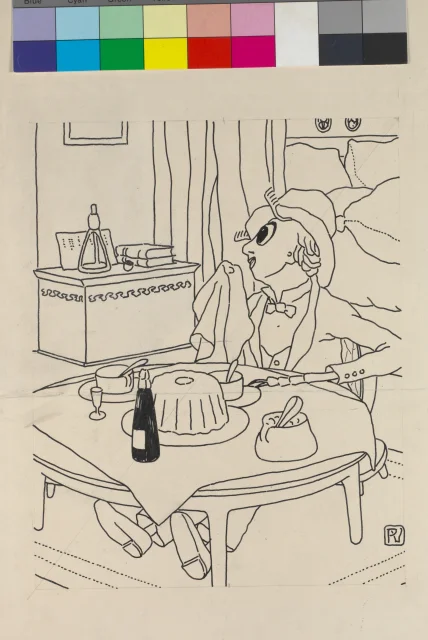 kresba; Ilustrace L´Assiette au Beurre, Les jores du foyer