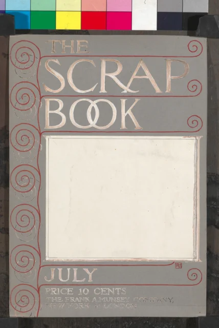 kresba; Návrh na obálku týdeníku The Scrap Book