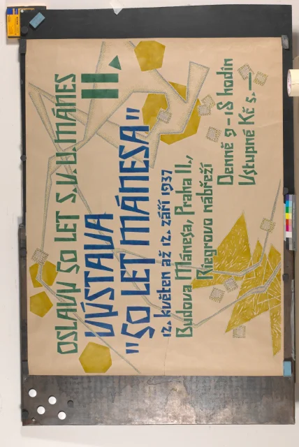 plakát; Oslava 50. let S. V. U. Mánes