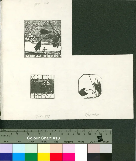 ex libris; Ex libris V. Preissig
