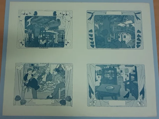 knižní grafika; Titulní list "Byl jeden domeček"