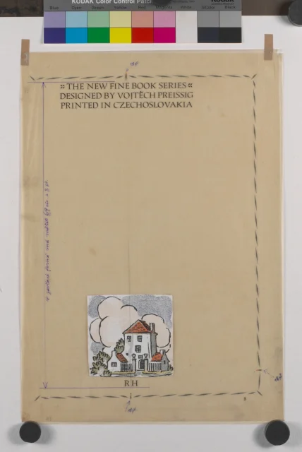 knižní grafika; Návrh na úpravu titulního listu "The New fine Book Series"