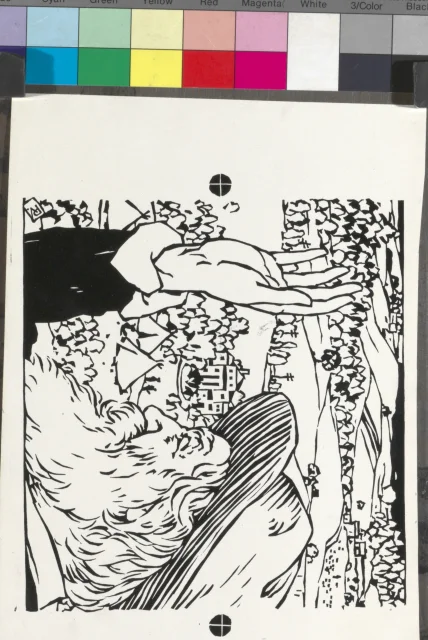 knižní grafika; Ilustrace - W. Whitman "Salect au monde"