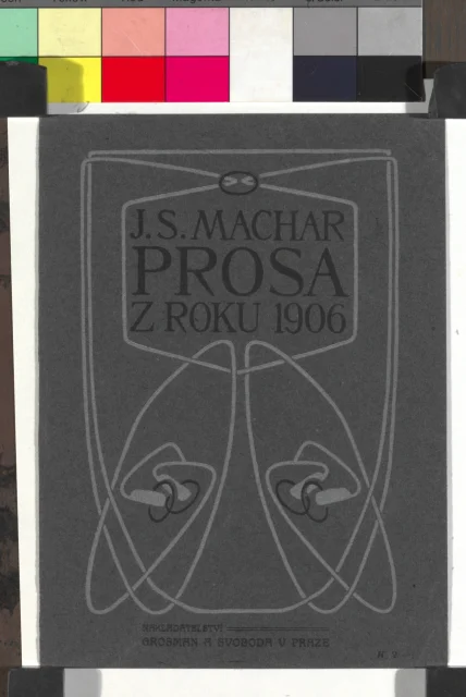 knižní grafika; Obálka knihy J. S. Machara Prosa z roku 1906
