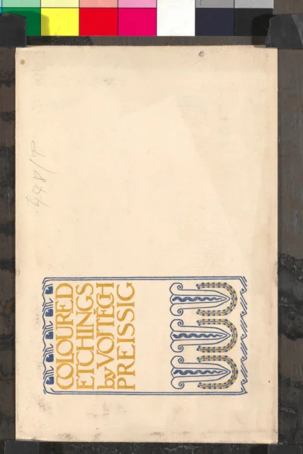 obálka; Obálka na leták Coloured Etchings