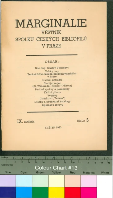 Věstník; Věstník Spolku českých bibliofilů Marginalie č. 5