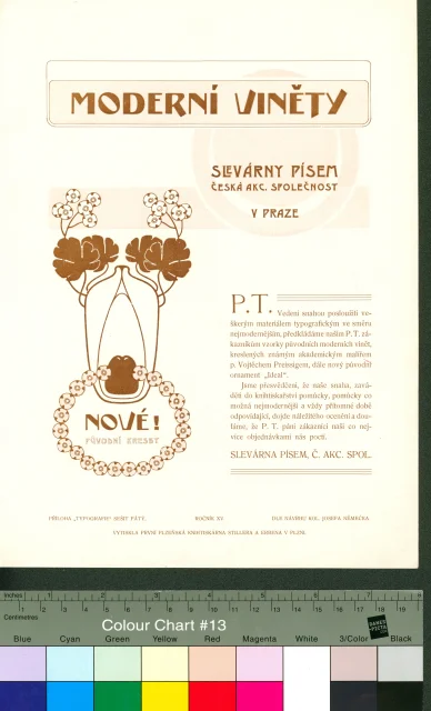 Příloha; Příloha Typografie sešit pátý, roč. XV. Moderní viněty