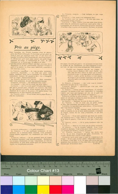 List časopisu; Francouzský časopis Contes indédits du Frou-Frou
