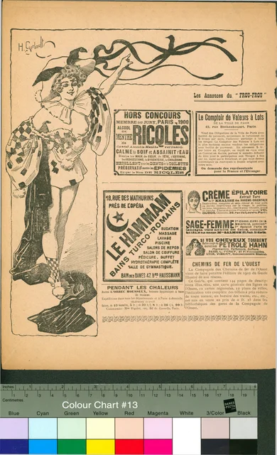 List časopisu; Francouzský časopis Contes indédits du Frou-Frou
