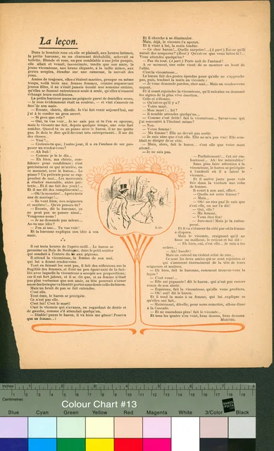 List časopisu; Francouzský časopis Contes indédits du Frou-Frou