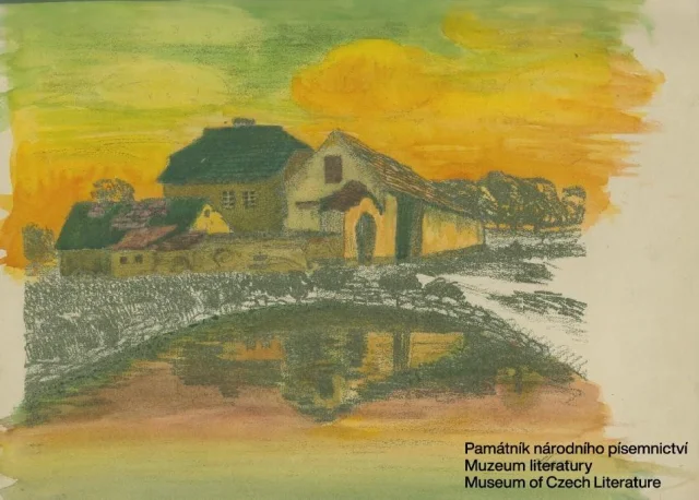 Usedlost s kaluží